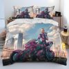 Cyberpunk Motorcycle Sexy Girl Comforter Bedding Set Duvet Cover Bed Set Quilt Cover Pillowcase king Queen 17 - Cyberpunk 2077 Shop