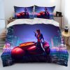 Cyberpunk Motorcycle Sexy Girl Comforter Bedding Set Duvet Cover Bed Set Quilt Cover Pillowcase king Queen 22 - Cyberpunk 2077 Shop