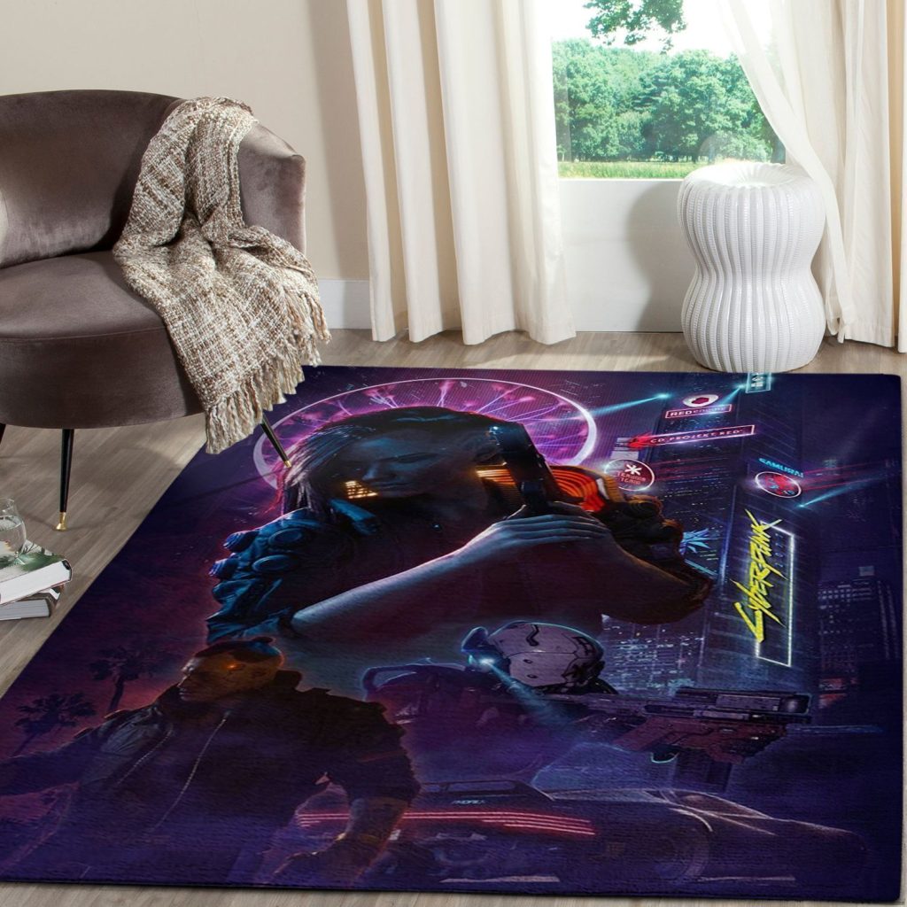 cyberpunk 2077 futuristic gaming area rugs living room carpet fn120137 local brands floor decor the us decor7gnow - Cyberpunk 2077 Shop