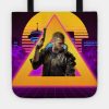 Cyberpunk Male Protagonist City Neon Tote Official Cow Anime Merch