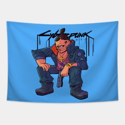 Jackie Welles Cyberpunk 2077 Tapestry Official Cow Anime Merch