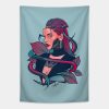 Cyberpunk Girl Tapestry Official Cow Anime Merch