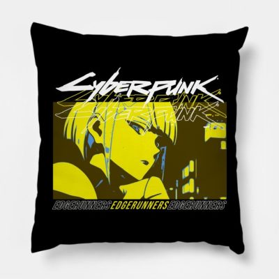 Lucy Cyberpunk Edgerunners Throw Pillow Official Cow Anime Merch