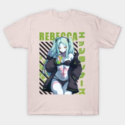 Cyberpunk Edgerunners Rebecca T-Shirt Official Cow Anime Merch