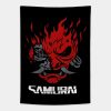 Cyberpunk Samurai Logo Tapestry Official Cow Anime Merch