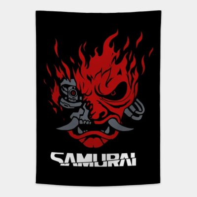 Cyberpunk Samurai Logo Tapestry Official Cow Anime Merch