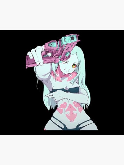 Cyberpunk Edgerunners Rebecca Sexy Gun Tapestry Official Cow Anime Merch