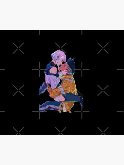 Lucy And David - Cyberpunk Edgerunners Tapestry Official Cow Anime Merch