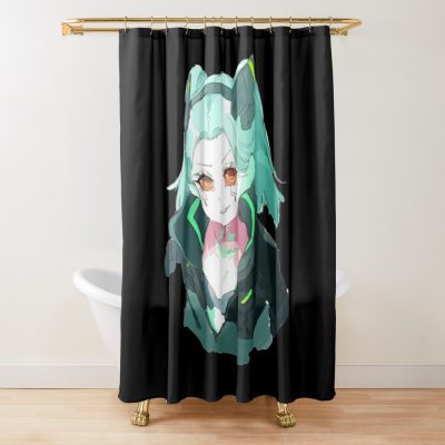 Rebecca - Cyberpunk Edgerunners Shower Curtain Official Cow Anime Merch