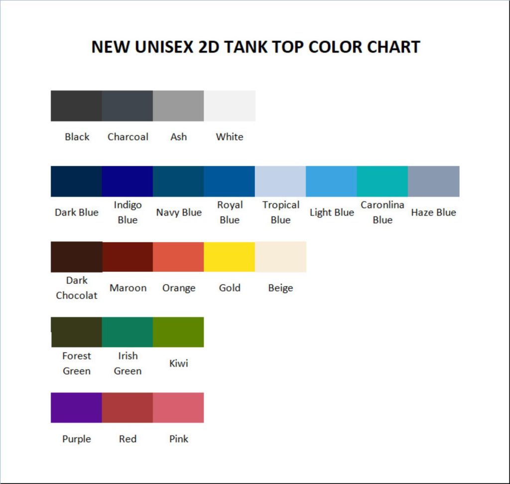 tank top color chart - Cyberpunk 2077 Shop